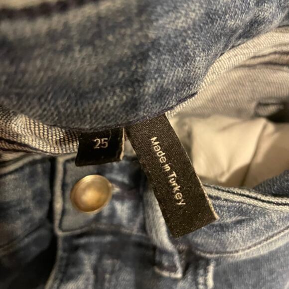 Theory Jeans Womens 25 Blue Denim Dracie Smyth Skinny Pants Casusal - Picture 6 of 7